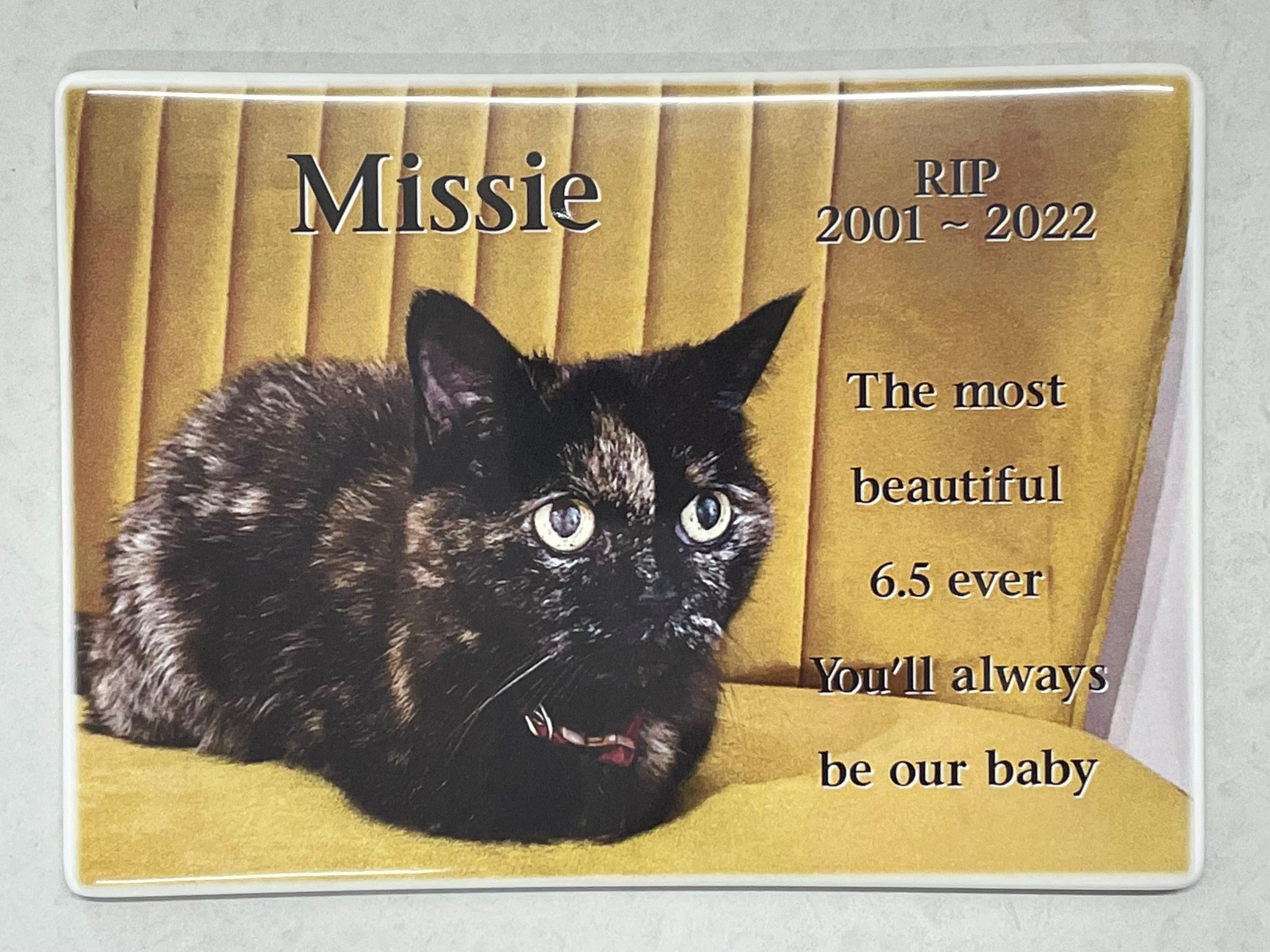 Photo Ceramic Plaque Pet Memorial