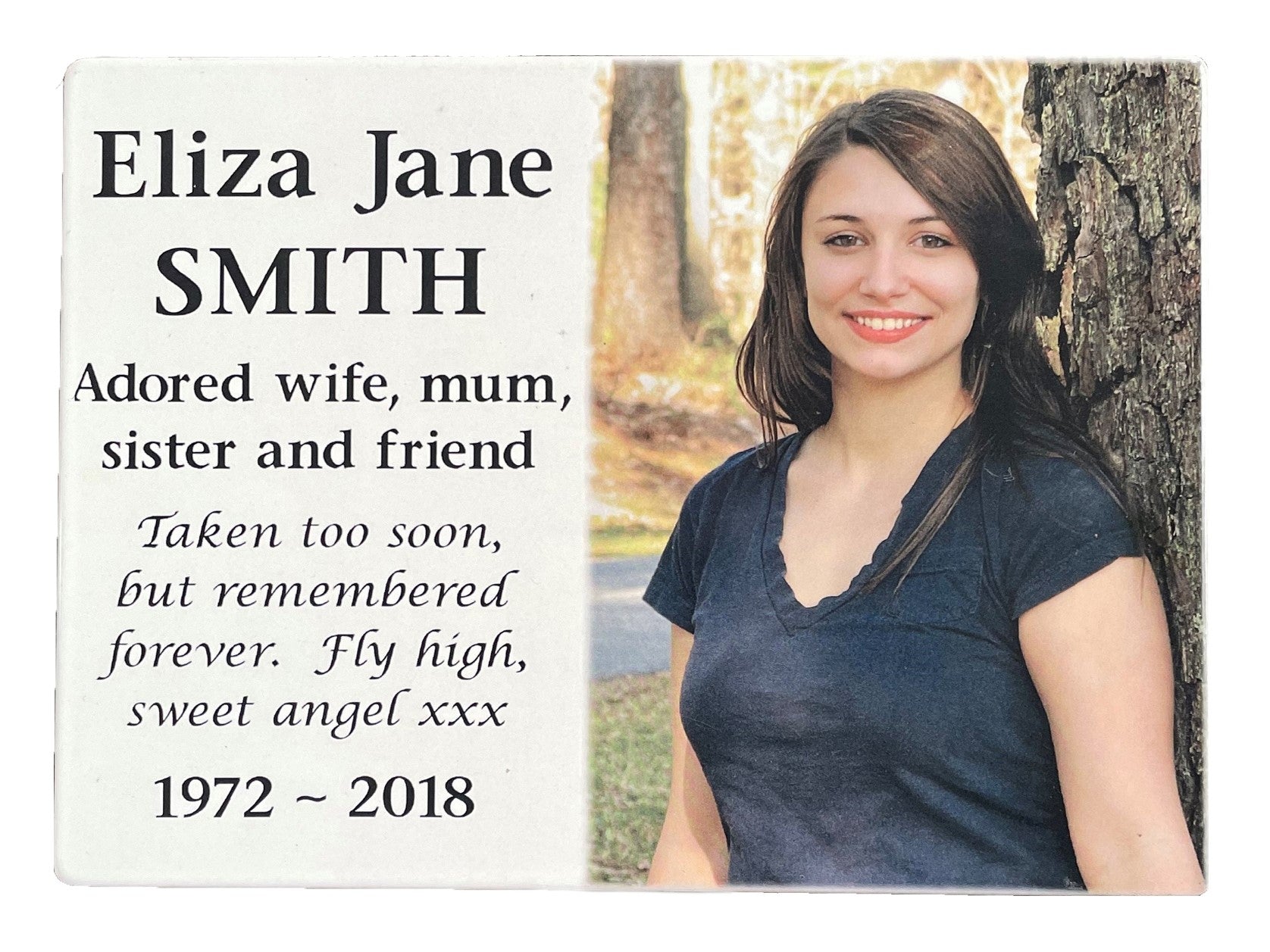 Photo Stainless Steel Plaque Memorial For People