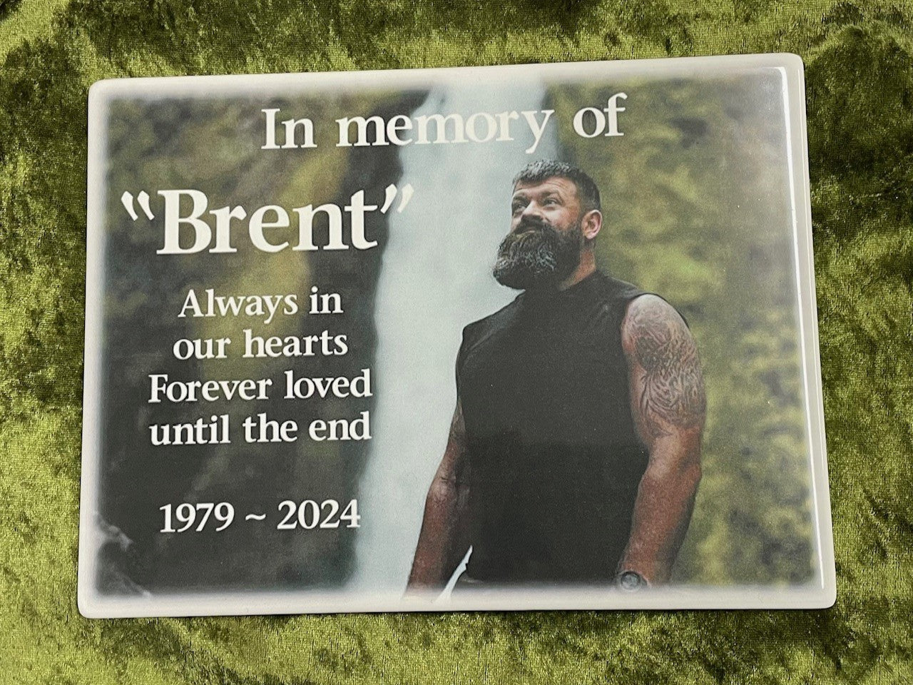 Photo Ceramic Plaque Memorial For People