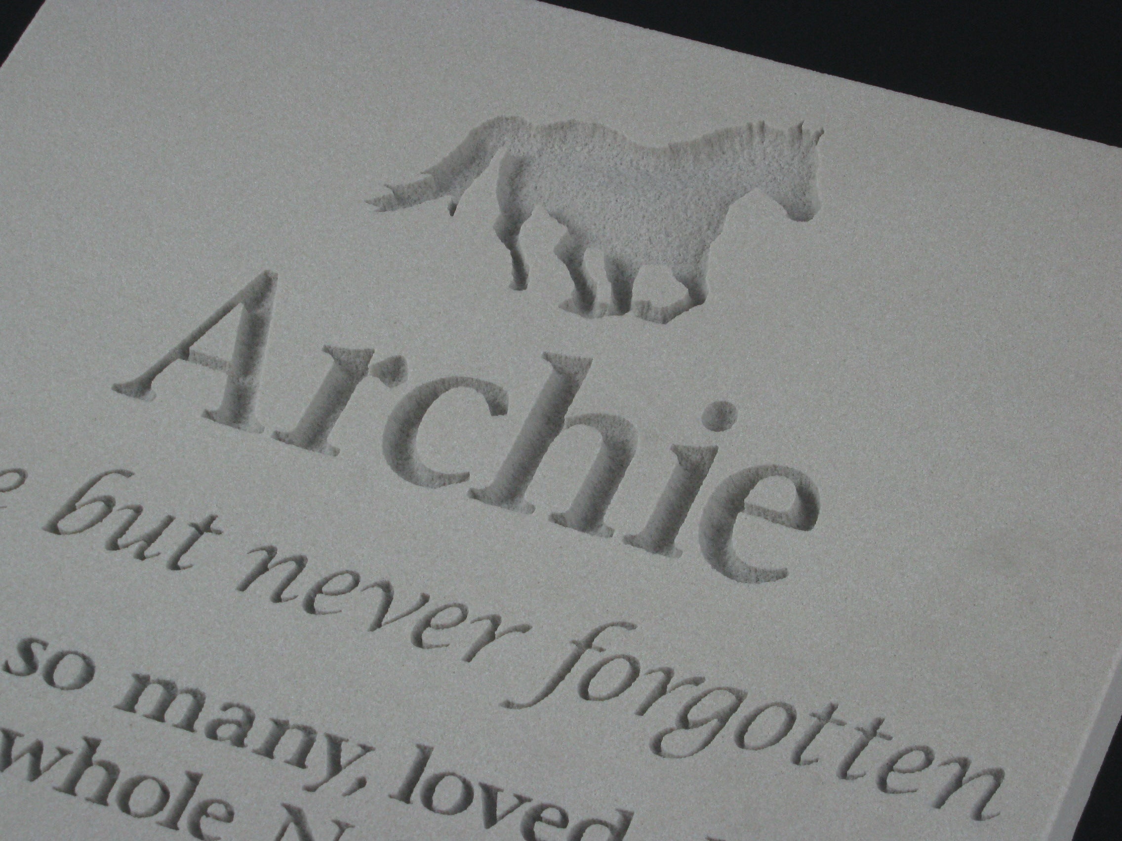 Sandstone Plaque Pet Memorial