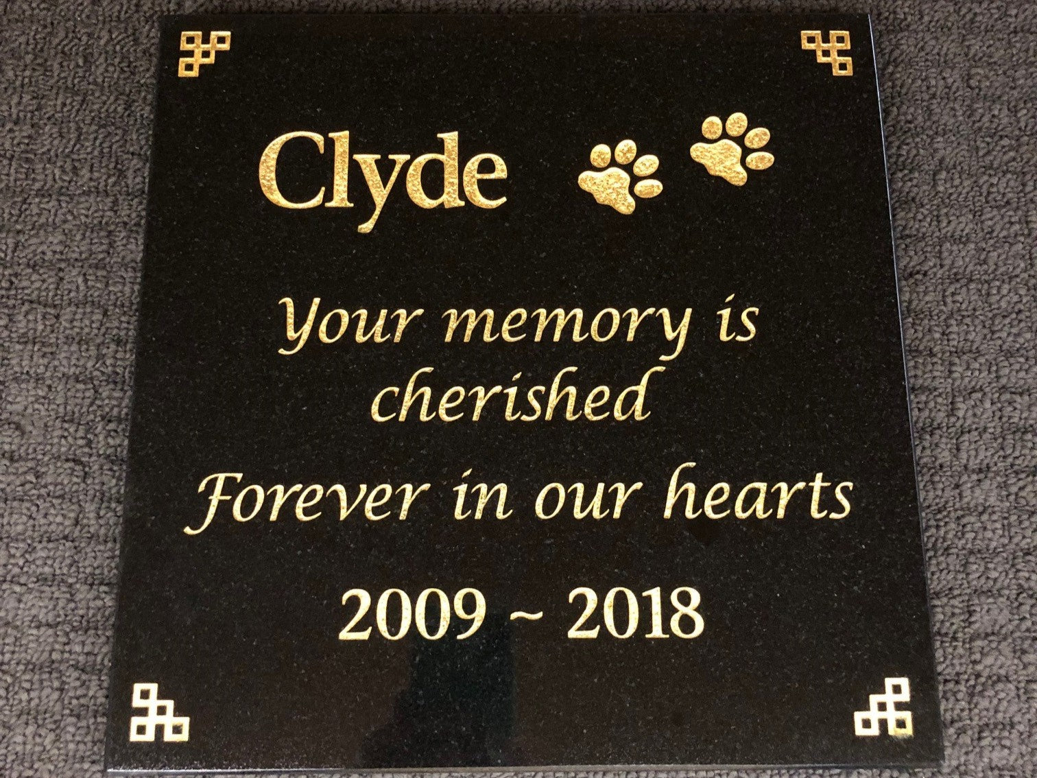 Granite Plaque Pet Memorial