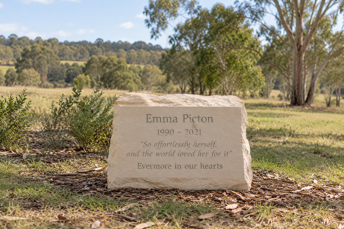 Natural Sandstone Headstone for People