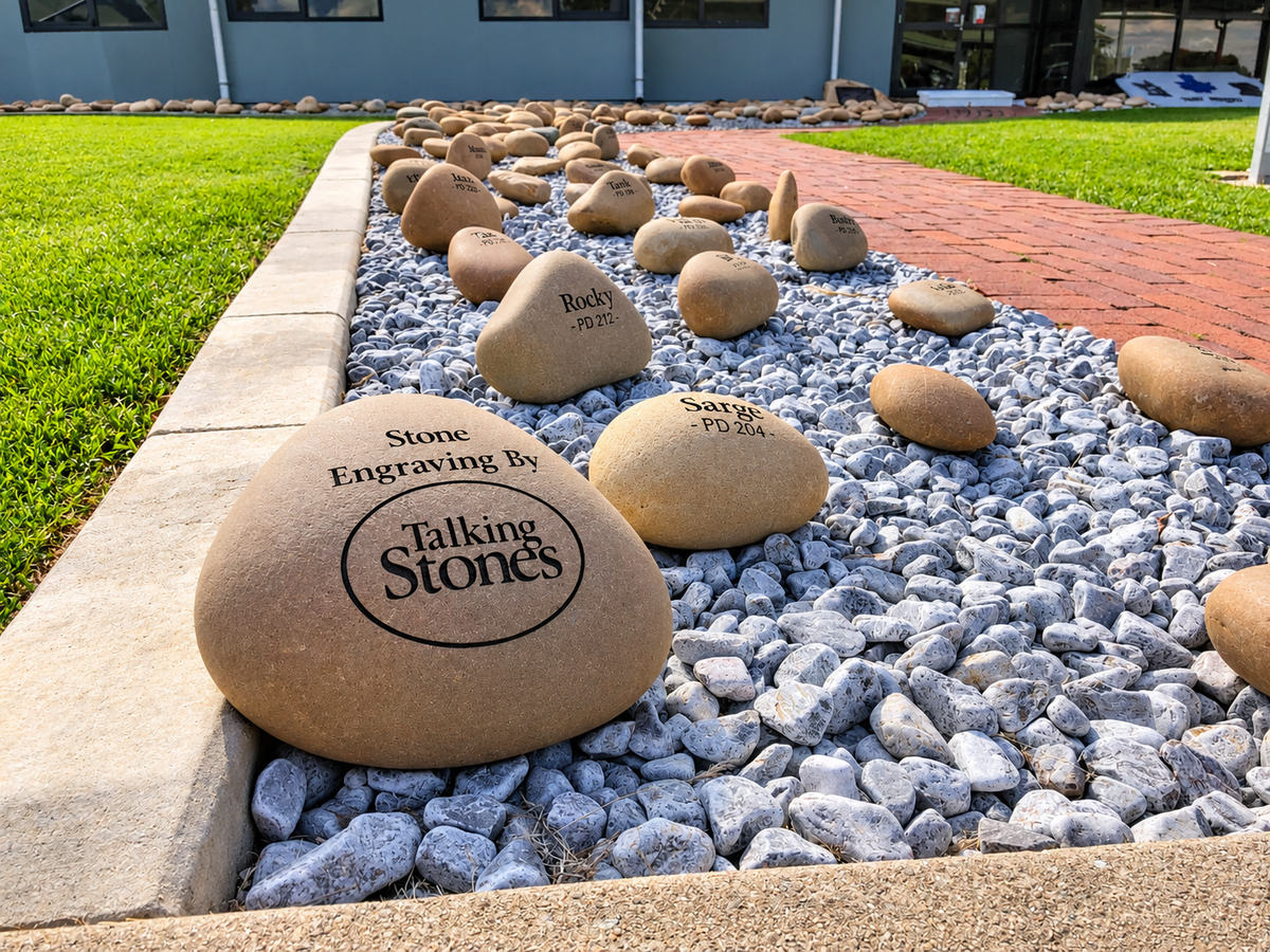 Engraved River Stone Fundraising Starter Pack – 5 Personalised Stones