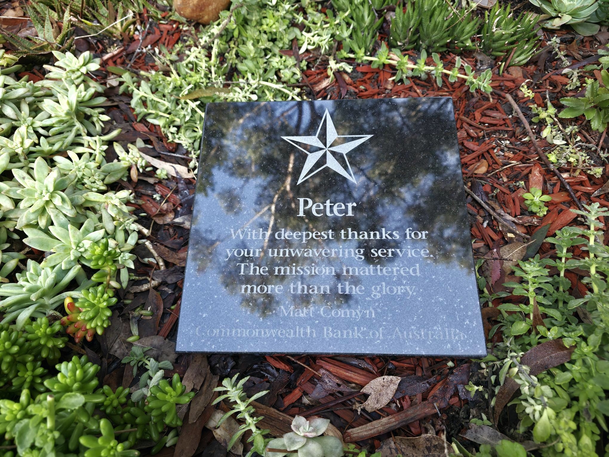 Granite Plaque Memorial for People