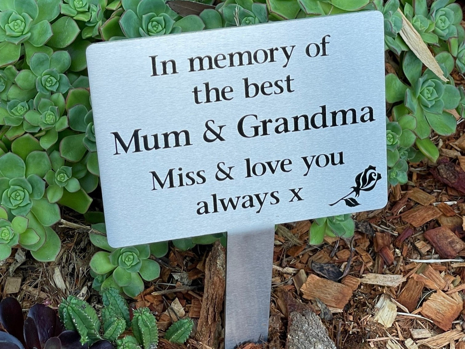 Garden Stake Memorial For People