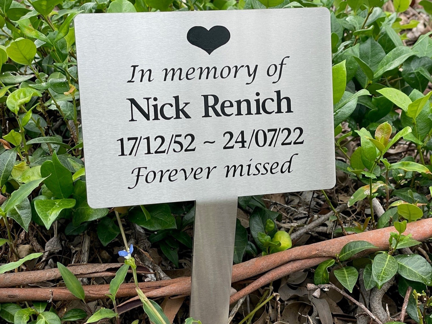 Garden Stake Memorial For People