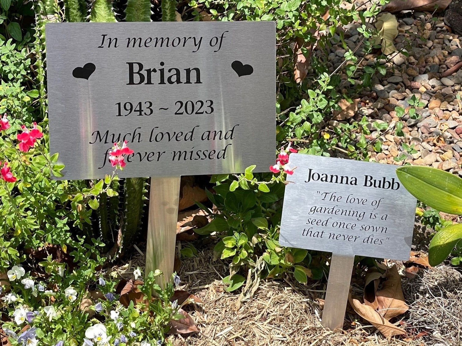 Garden Stake Memorial For People