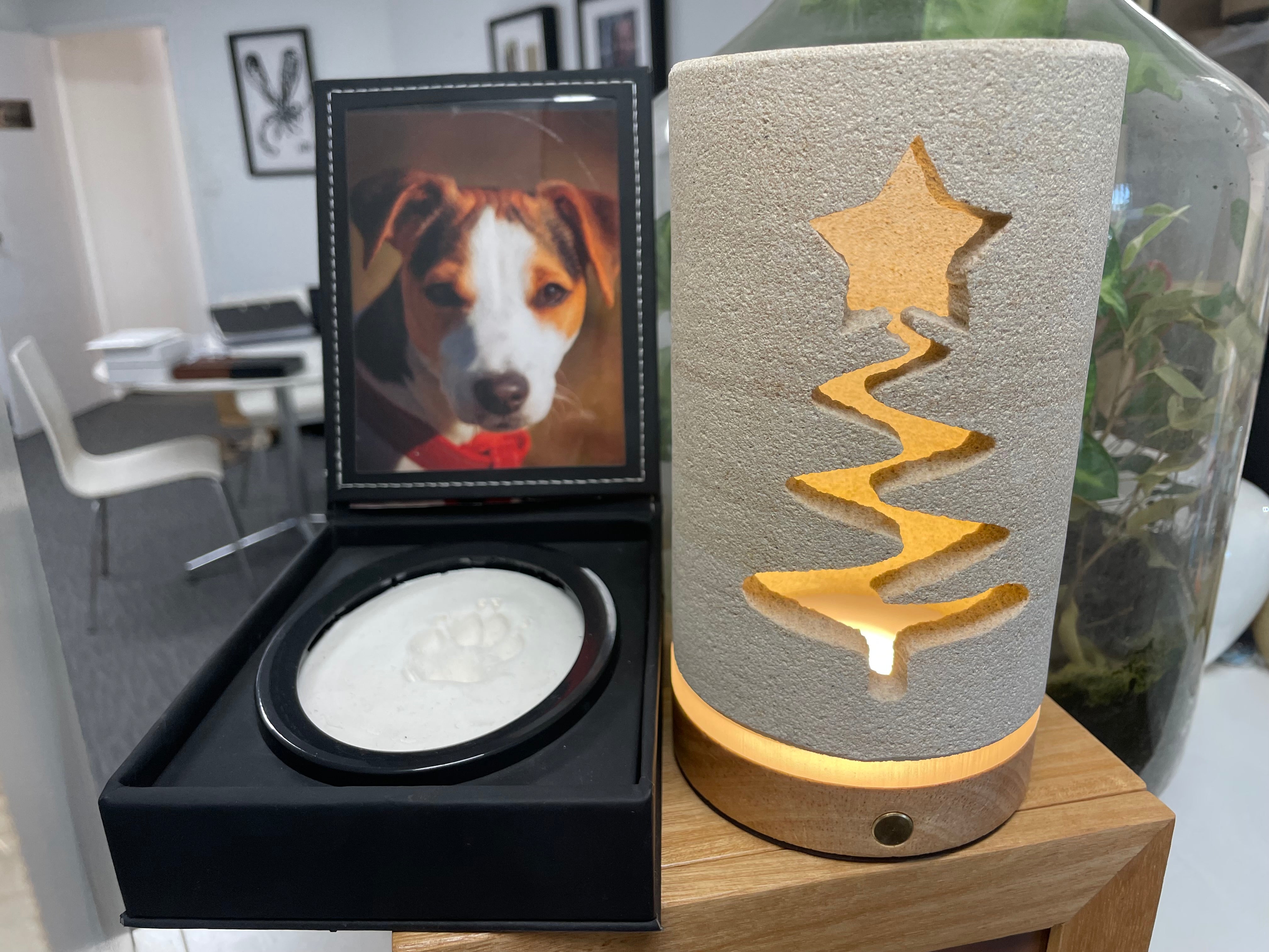 Forever Glow Sandstone Christmas Lantern - FREE GIFT INCLUDED!