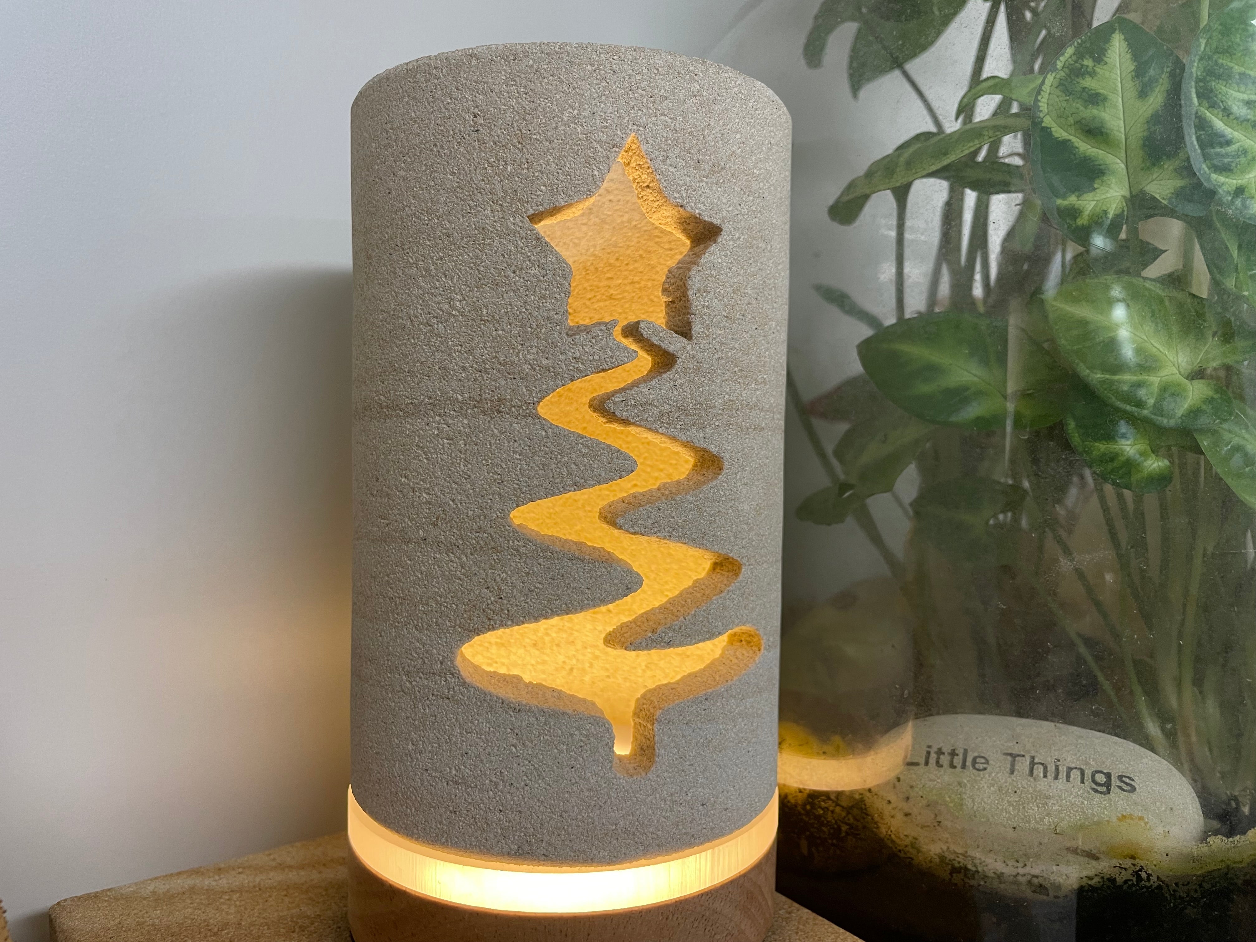 Forever Glow Sandstone Christmas Lantern - FREE GIFT INCLUDED!