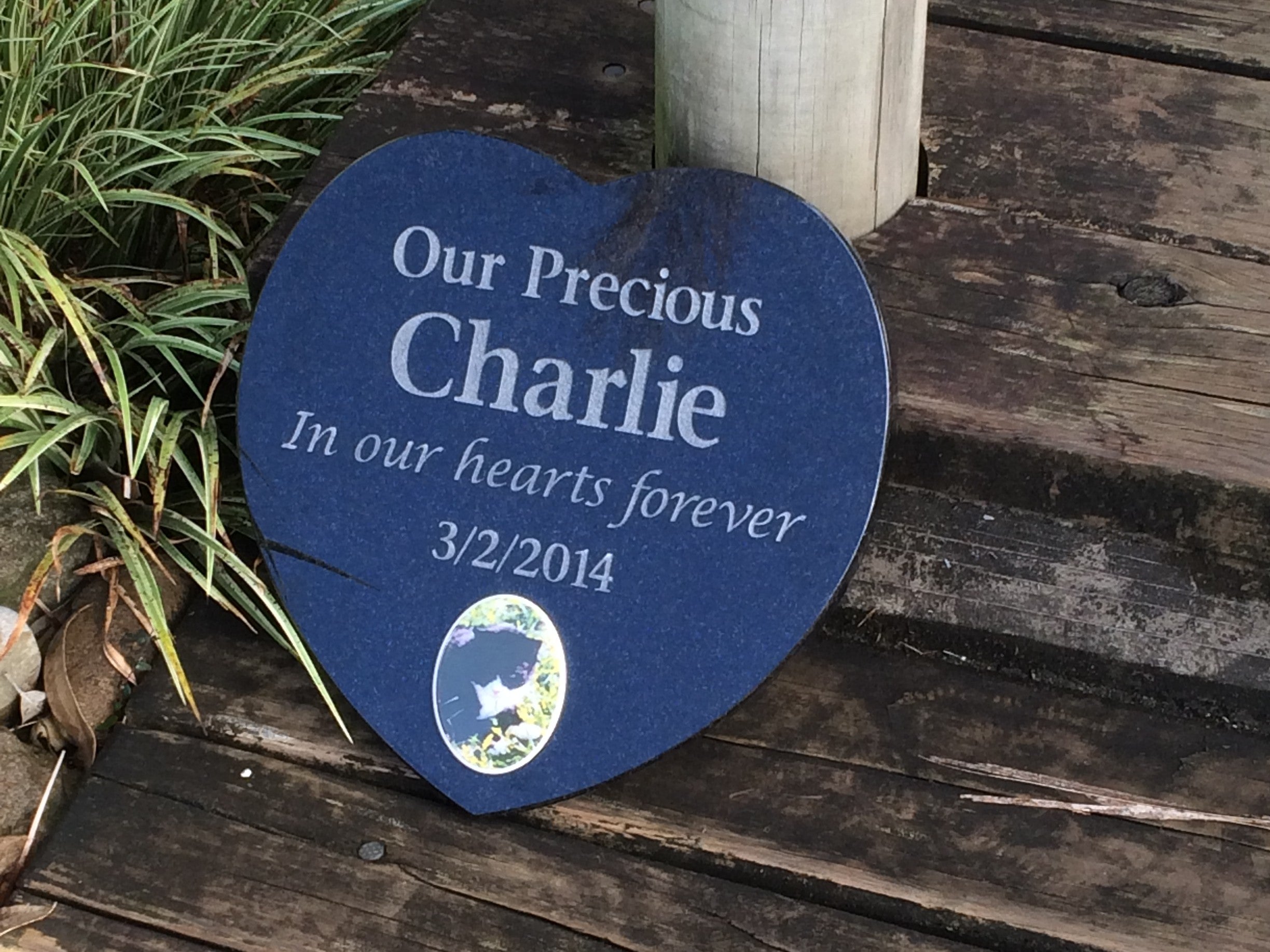 Shaped Granite Plaque Pet Memorial