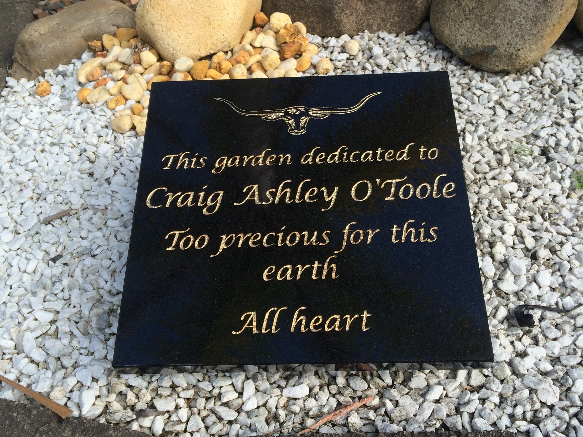 Granite Plaque Memorial for People