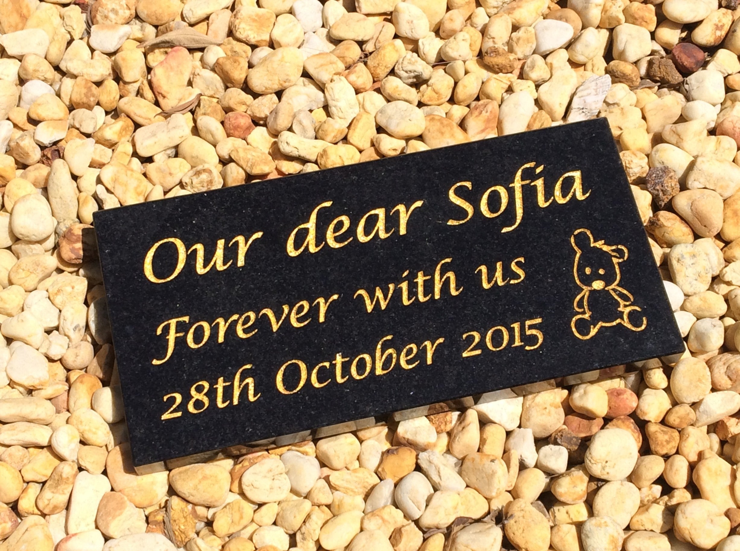 Granite Plaque Memorial for People