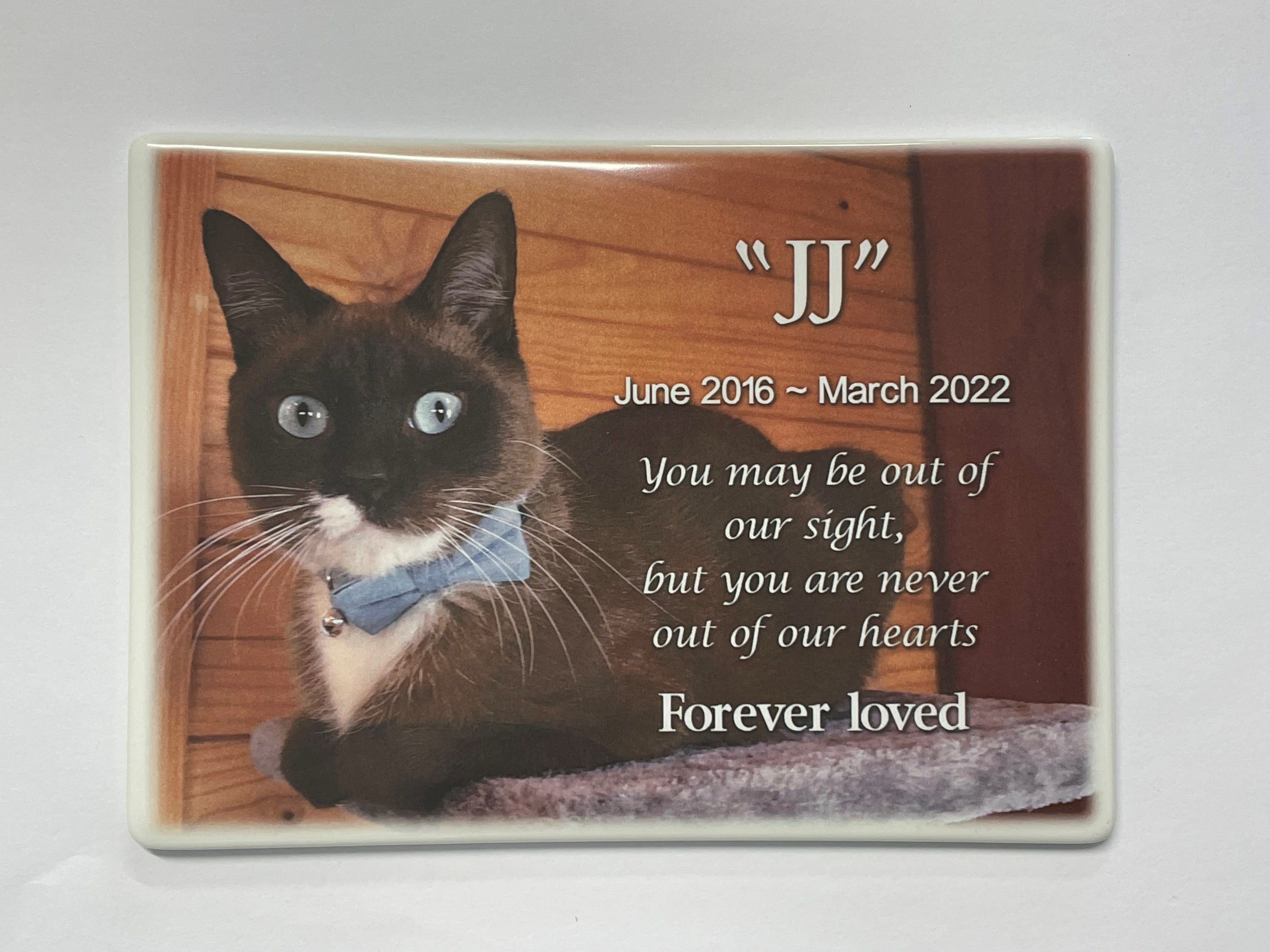Photo Ceramic Plaque Pet Memorial