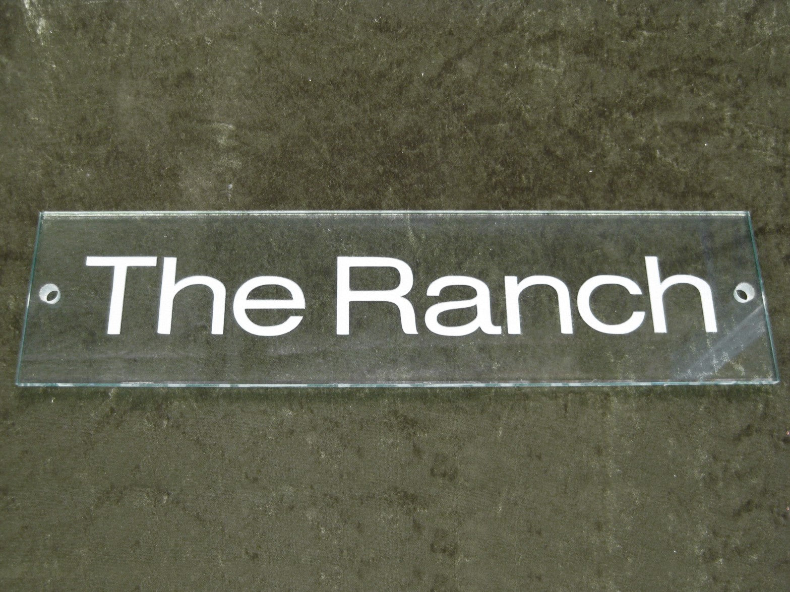 House Name Address Plaques - Glass