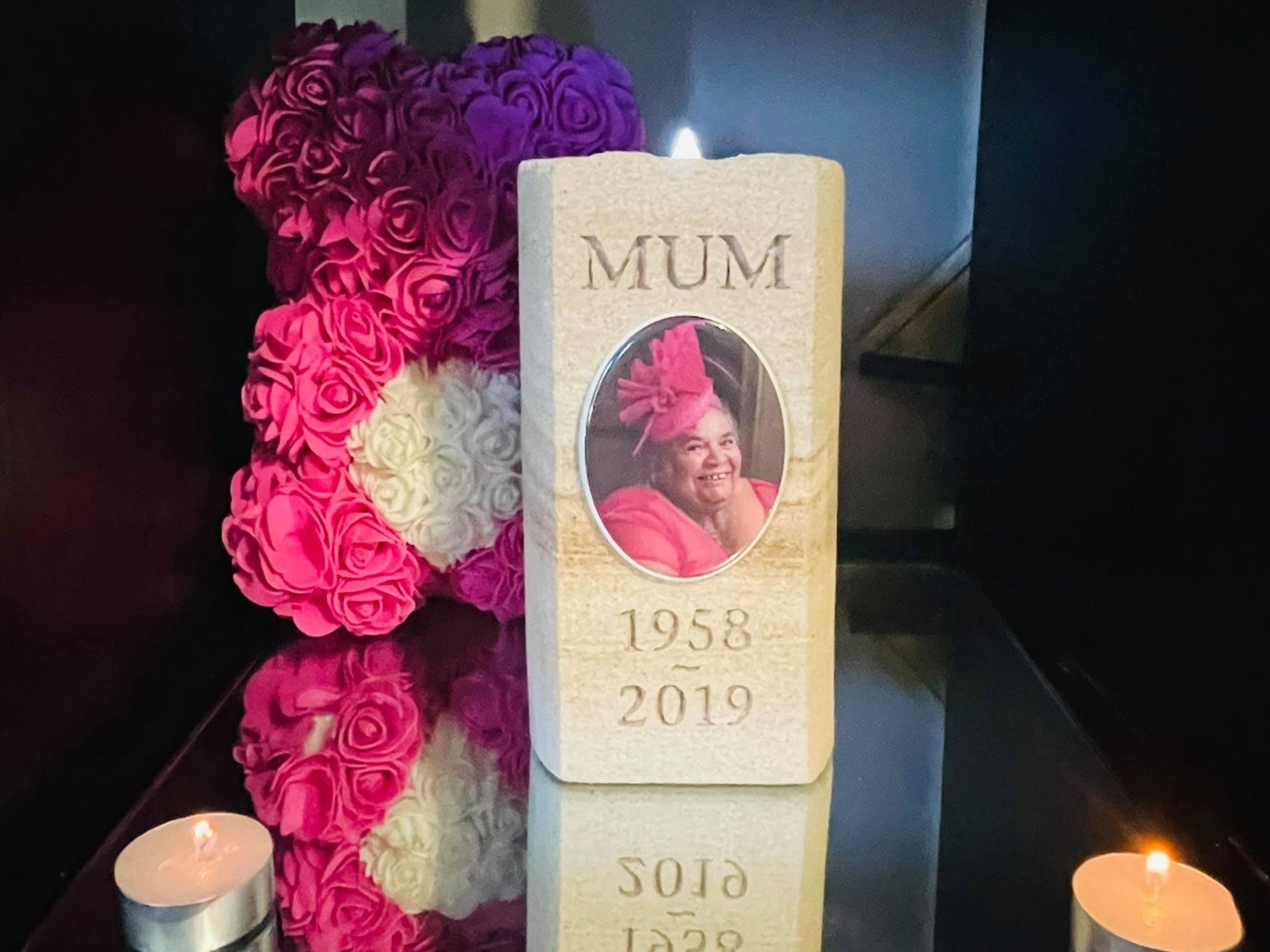 Eternal Sandstone Candle Memorial For People