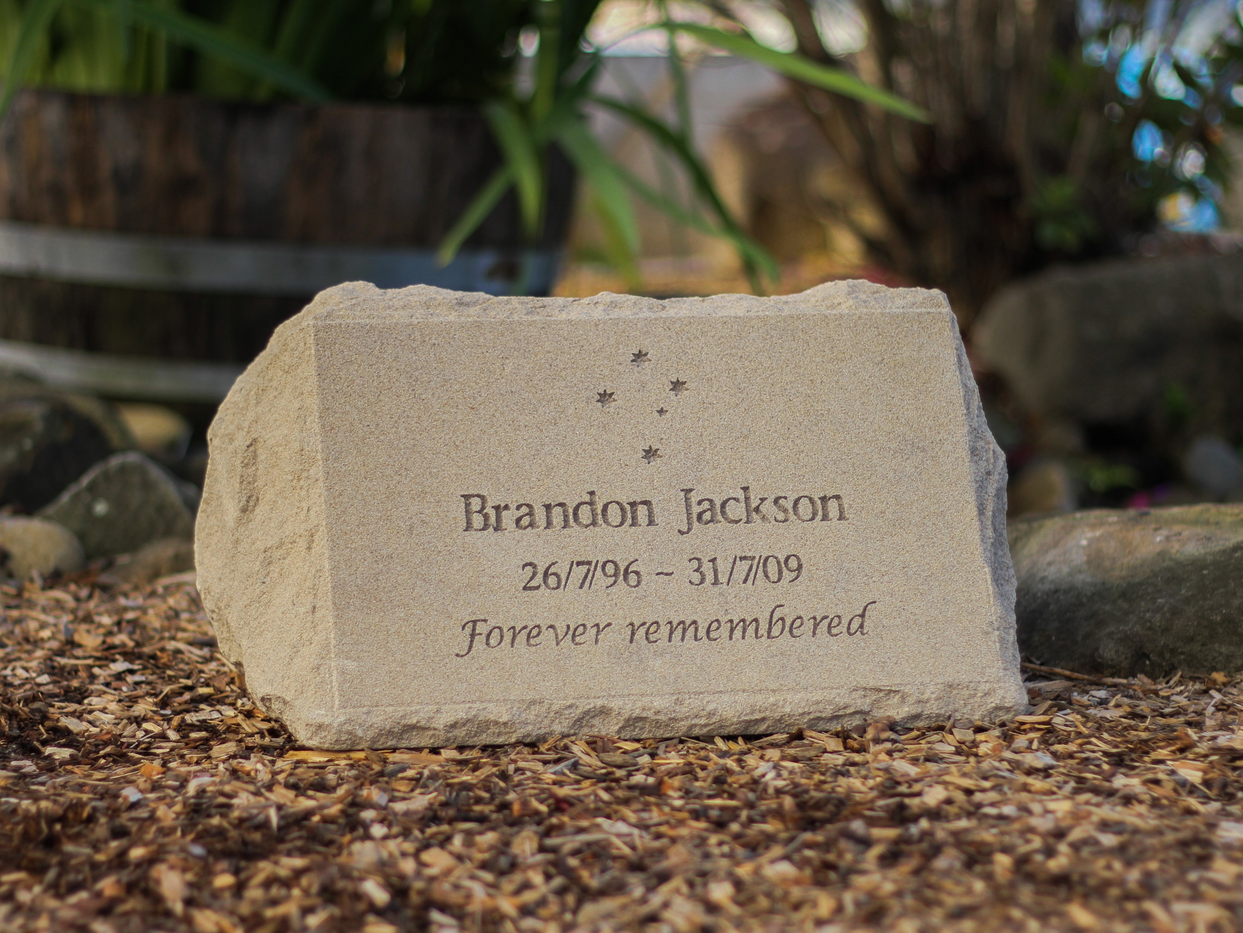 Natural Sandstone Burial Marker for People