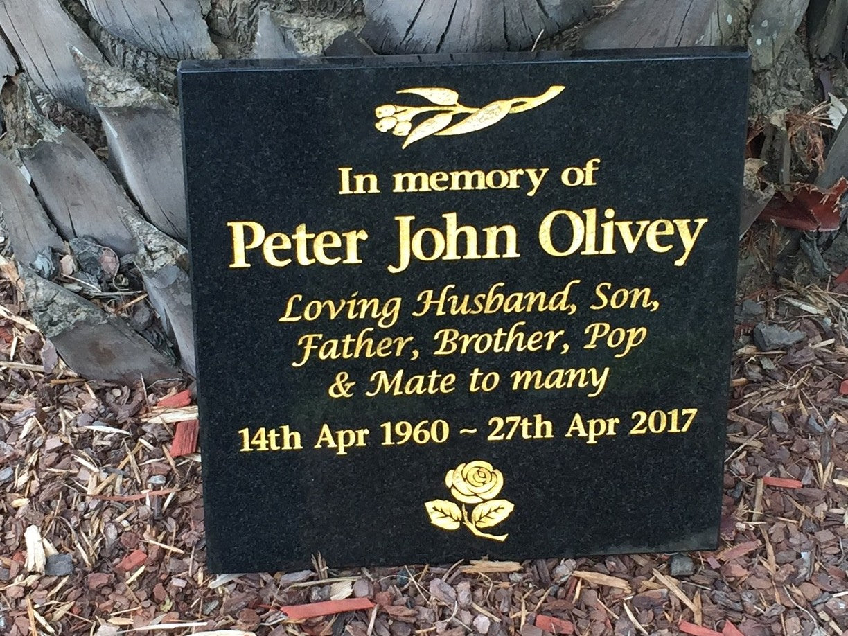 Granite Plaque Memorial for People