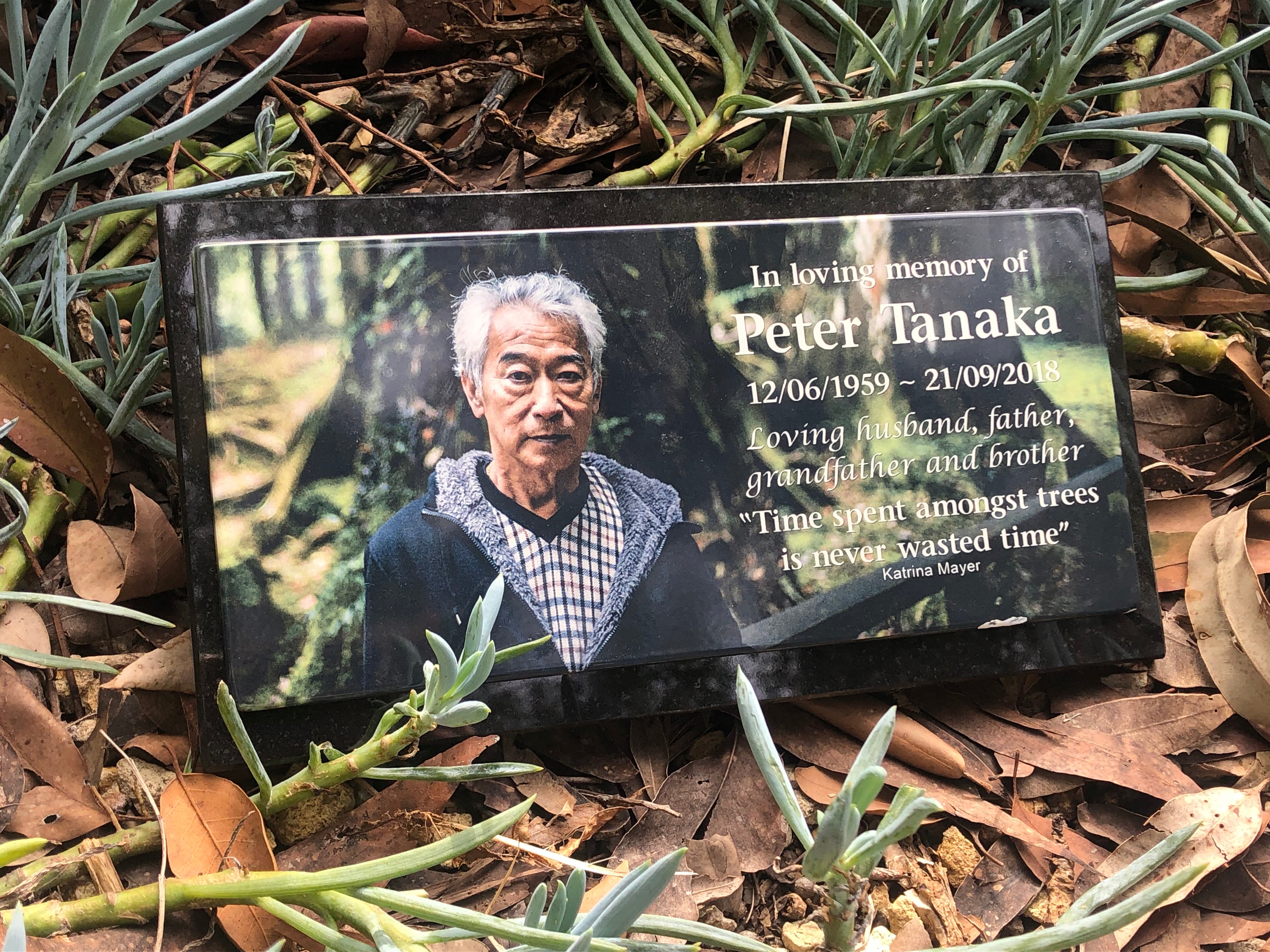 Photo Enamel Stainless Steel Plaque on Granite - Memorial For People