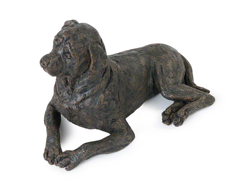 Cast Resin Dog Figurine Memorial Urn - Rottweiller