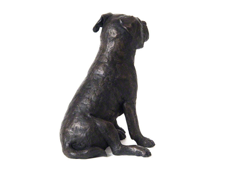 Cast Resin Dog Figurine Memorial Urn - Staffordshire Terrier