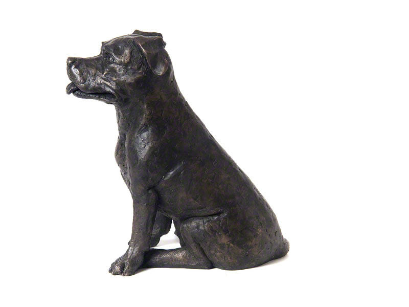 Cast Resin Dog Figurine Memorial Urn - Staffordshire Terrier