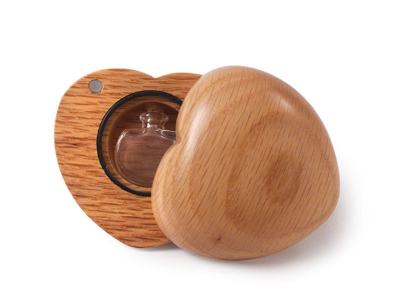 Natural Oak Tribute Heart Keepsake