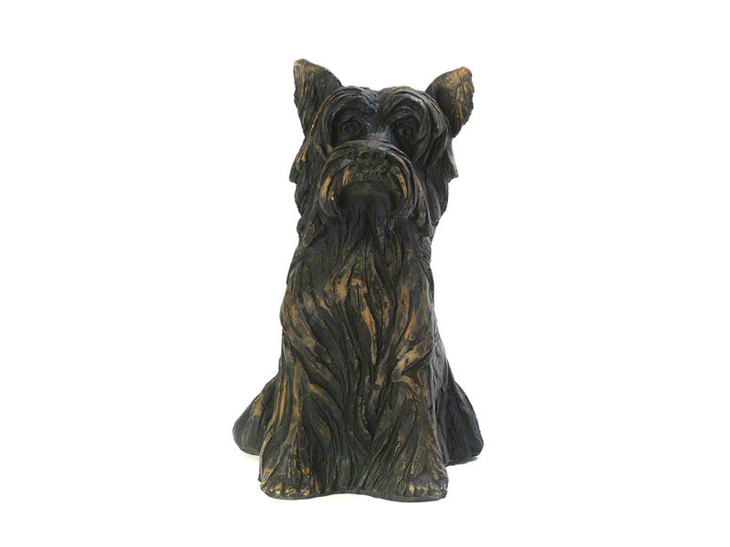 Cast Resin Dog Figurine Memorial Urn - Yorkshire Terrier