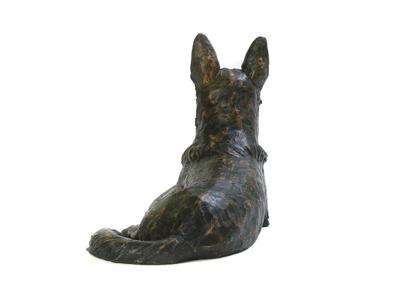 Cast Resin Dog Figurine Memorial Urn - German Shepherd