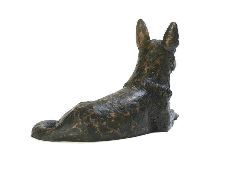 Cast Resin Dog Figurine Memorial Urn - German Shepherd