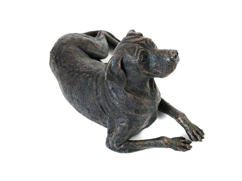 Cast Resin Dog Figurine Memorial Urn - Rhodesian Ridgeback