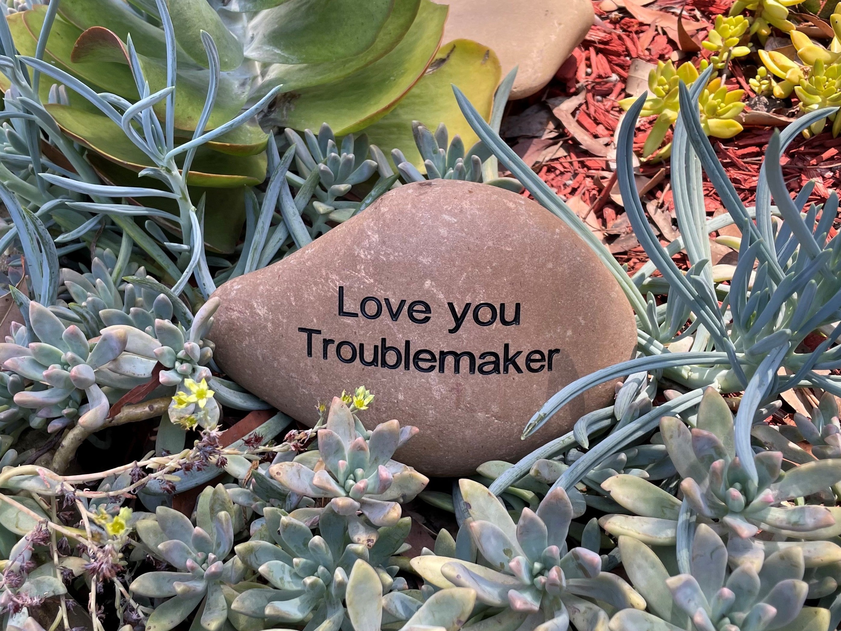 Tumbled Riverstone Pet Memorial