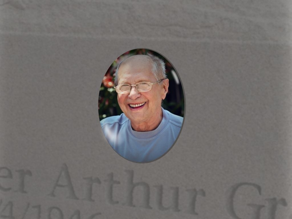 Stainless Steel Oval Photo Plaque Memorial