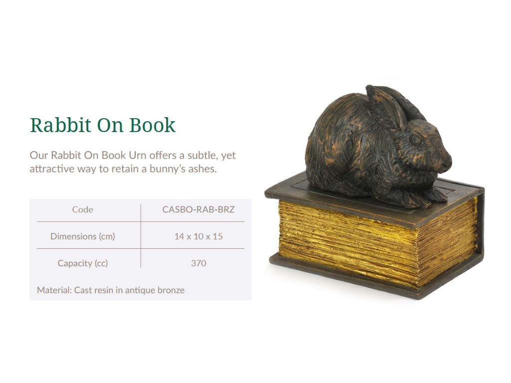 Cast Resin Small Pet Figurine Memorial Urns