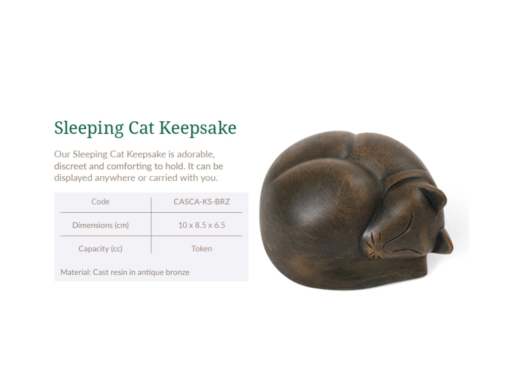 Cast Resin Cat Figurine Urns