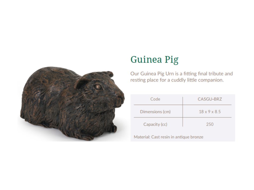 Cast Resin Small Pet Figurine Memorial Urns