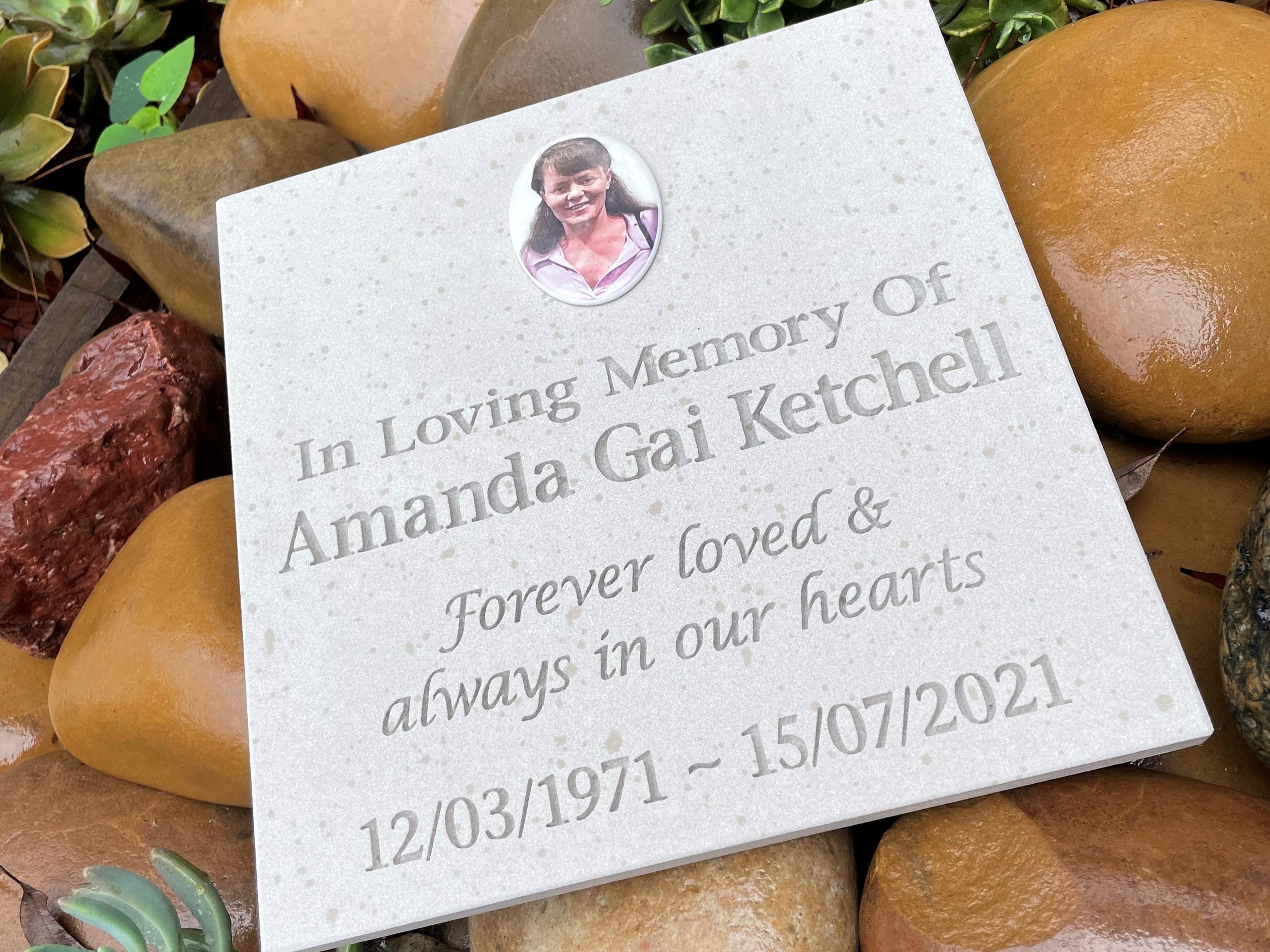 Sandstone Plaque Memorial for People