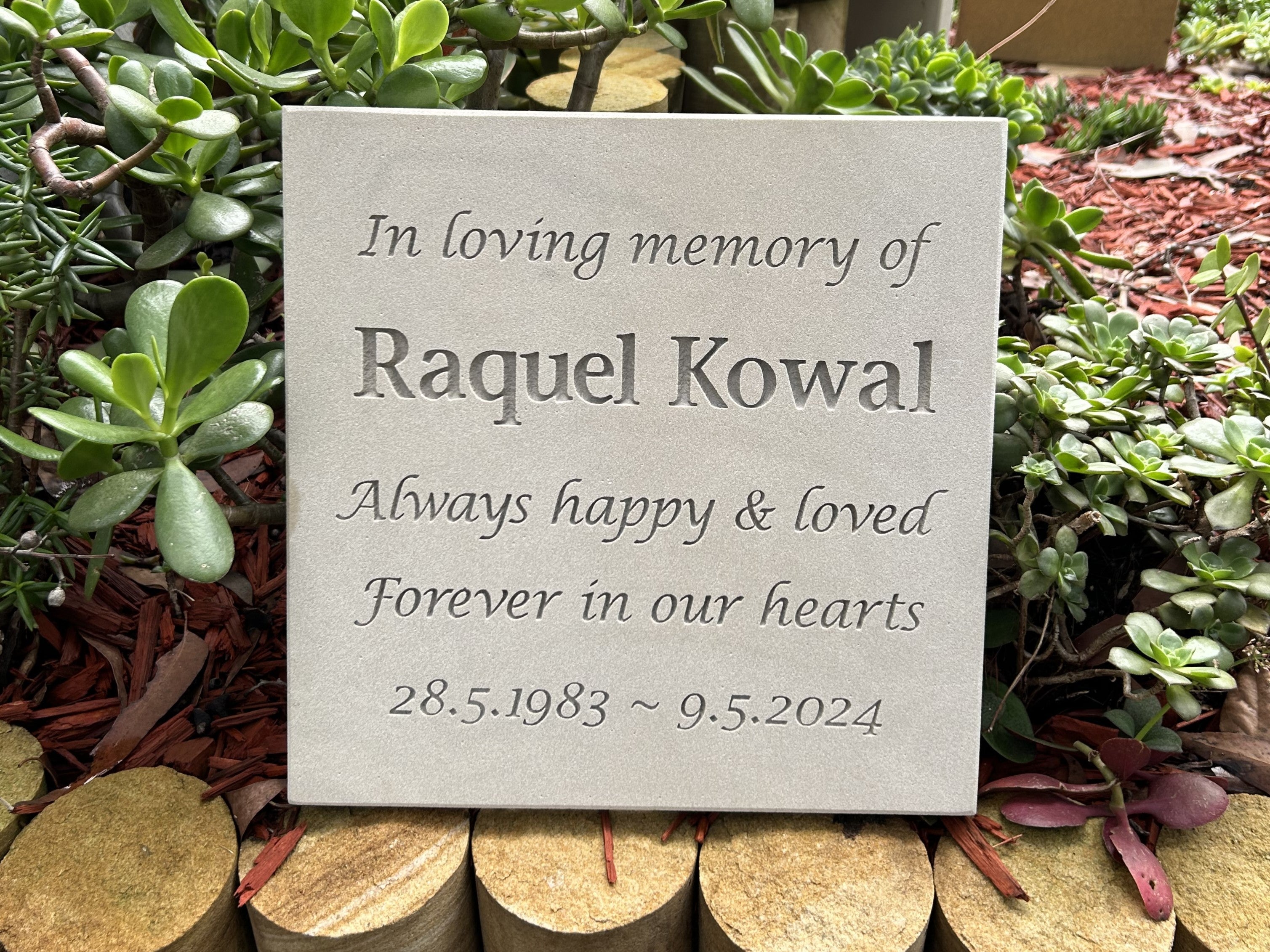 Sandstone Plaque Memorial for People