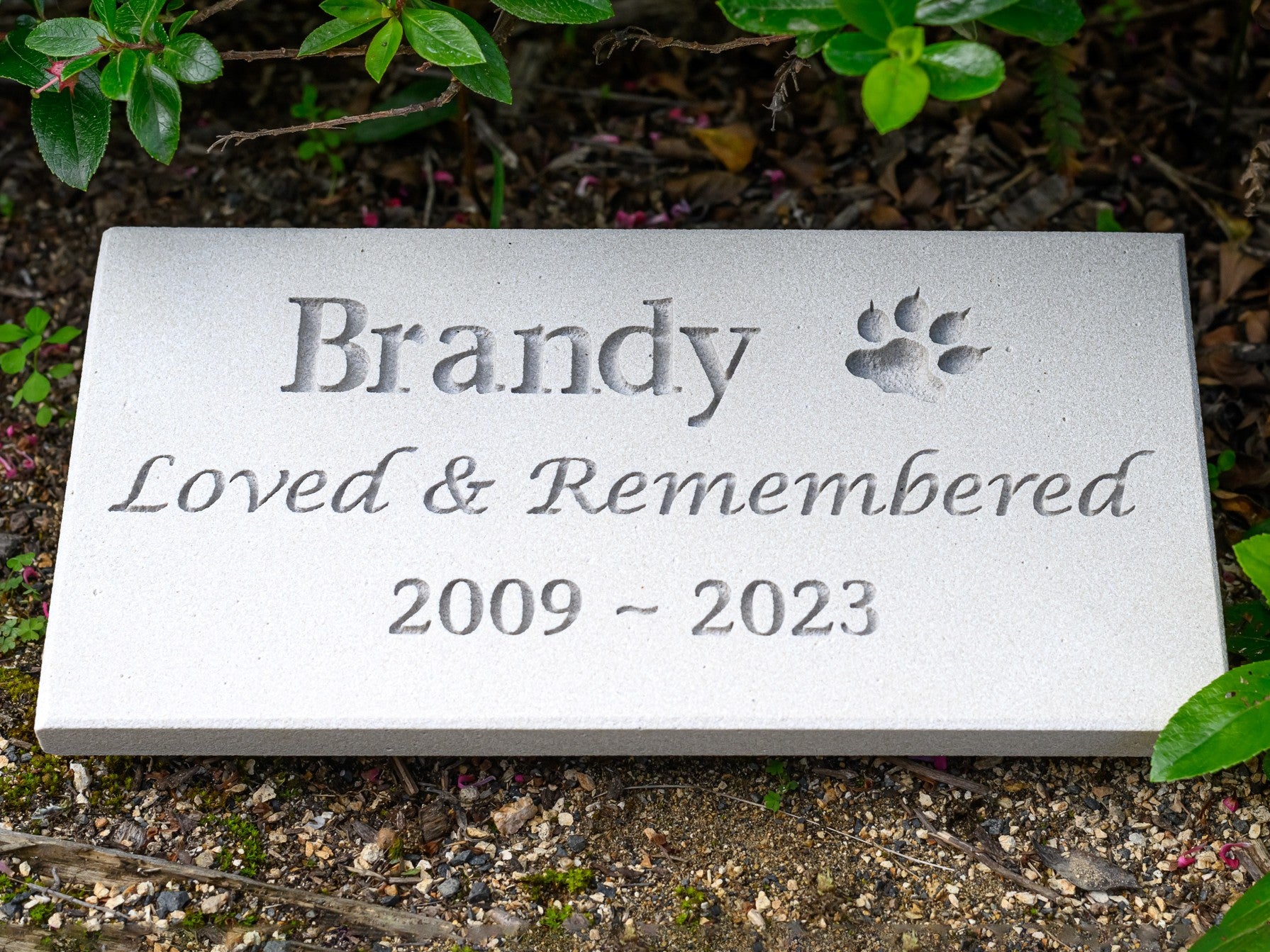 Sandstone Plaque Pet Memorial