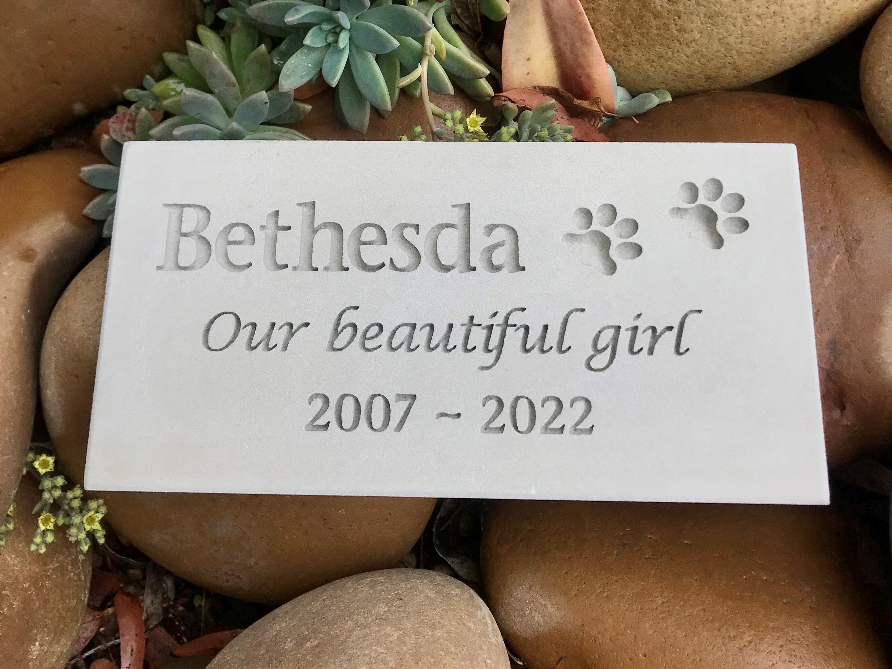 Sandstone Plaque Pet Memorial