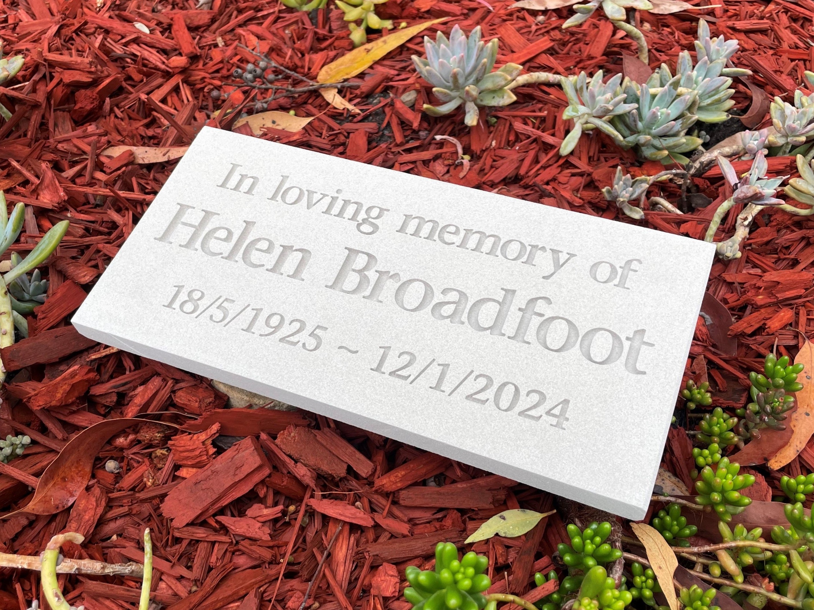 Sandstone Plaque Memorial for People