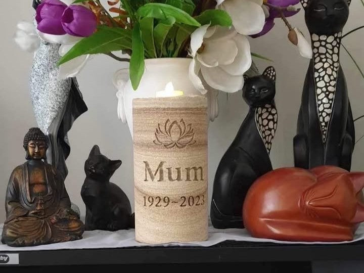 Eternal Sandstone Candle Memorial For People