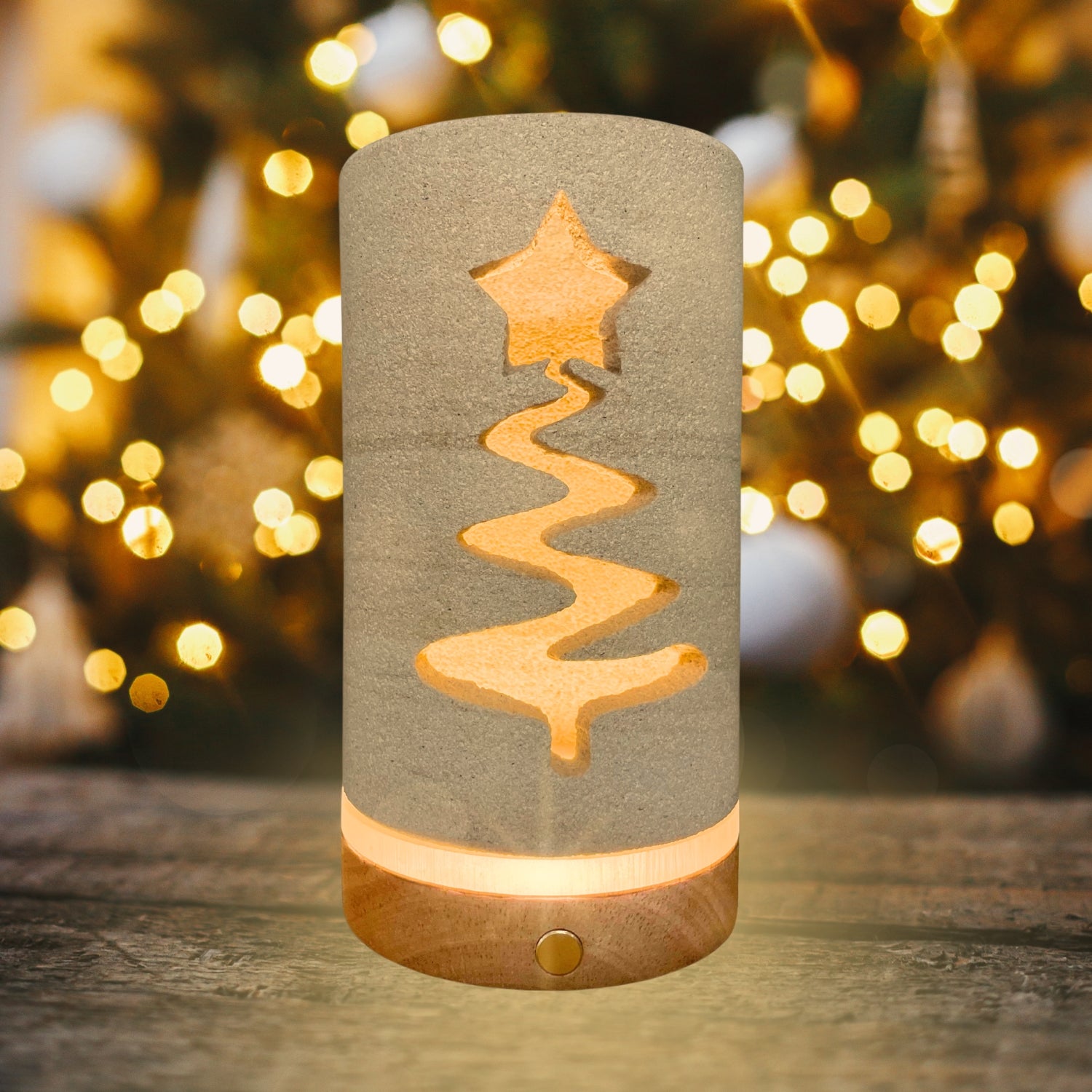 Forever Glow Sandstone Christmas Lantern - FREE GIFT INCLUDED!