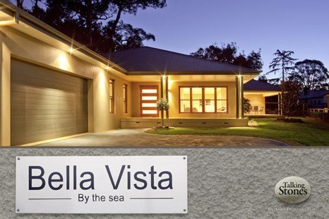 House Name Address Plaques - Stainless Steel