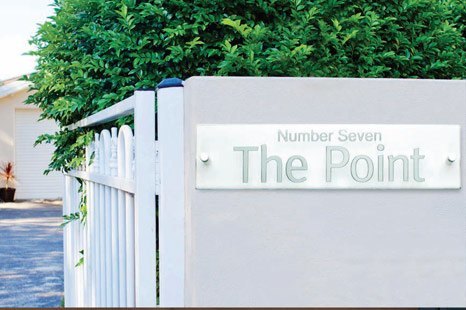 House Name Address Plaques - Glass