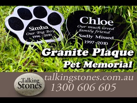 Shaped Granite Plaque Pet Memorial