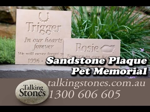 Sandstone Plaque Pet Memorial