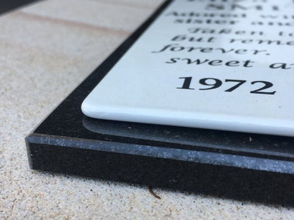 Stainless Steel Photo Plaque Pet Memorial