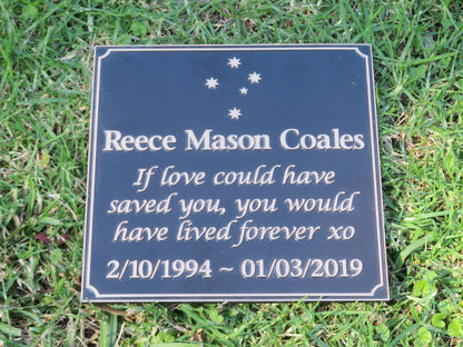 Bronze Plaque Memorial For People
