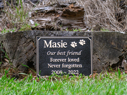 Bronze Plaque Pet Memorial