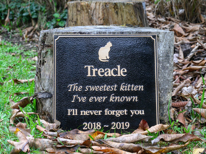 Bronze Plaque Pet Memorial